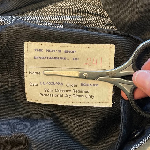 The Men's Shop Vintage (1996) Mens Pants Custom Tailored 38x33‎ Pleated - Picture 5 of 9